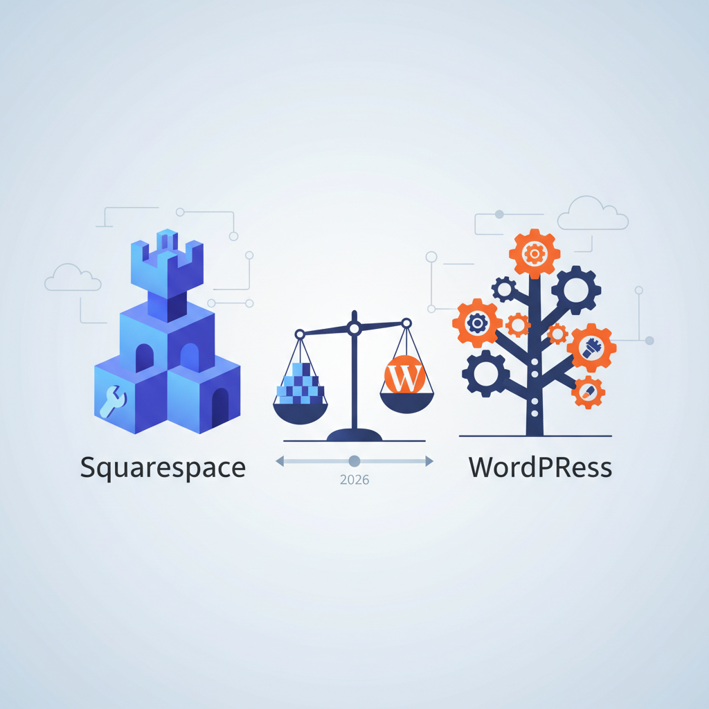 Squarespace vs WordPress : comparatif complet 2026